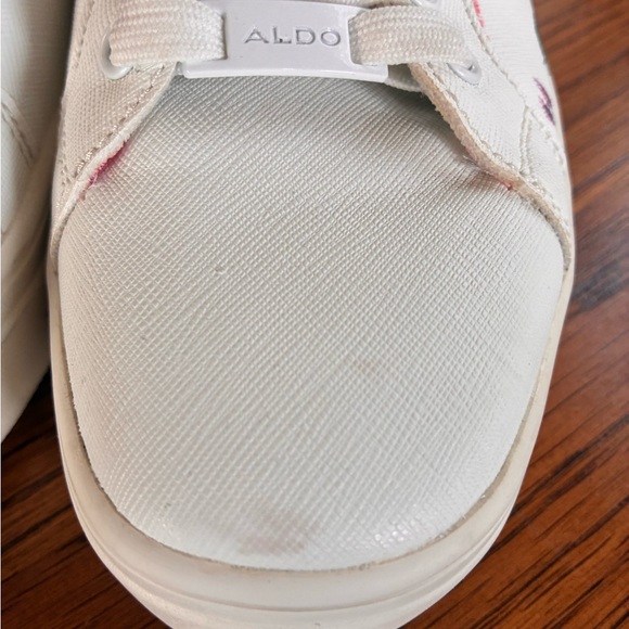 Aldo woman’s White and floral lace -up sneakers - Picture 8 of 9